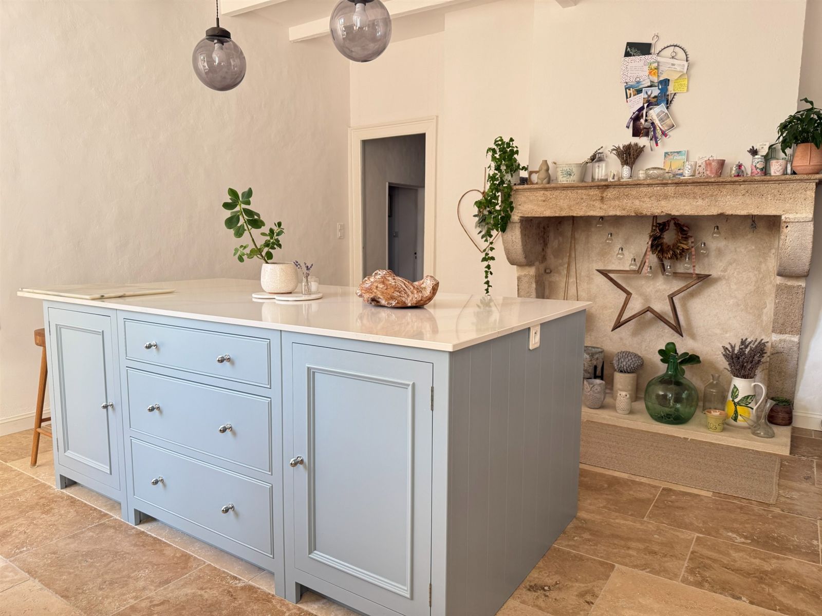 Wide view across the kitchen